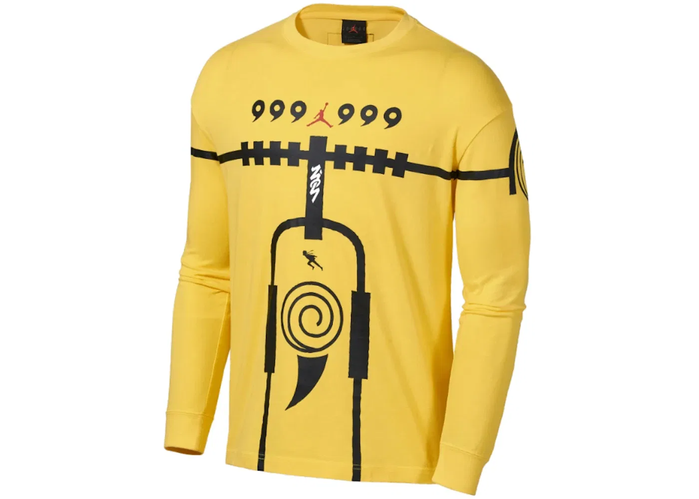 Мужская футболка с длинным рукавом Jordan x Zion x Naruto L/S T-Shirt, Lemon Wash