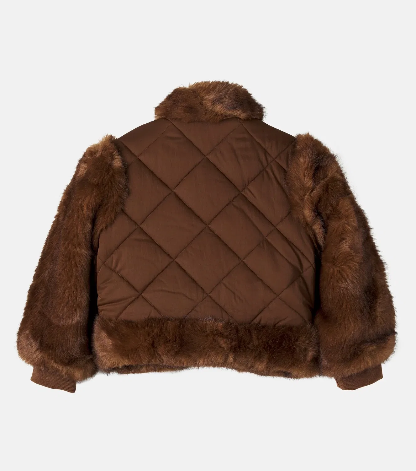 Легкая куртка стеганая Chloé Kids, коричневый — фото 3