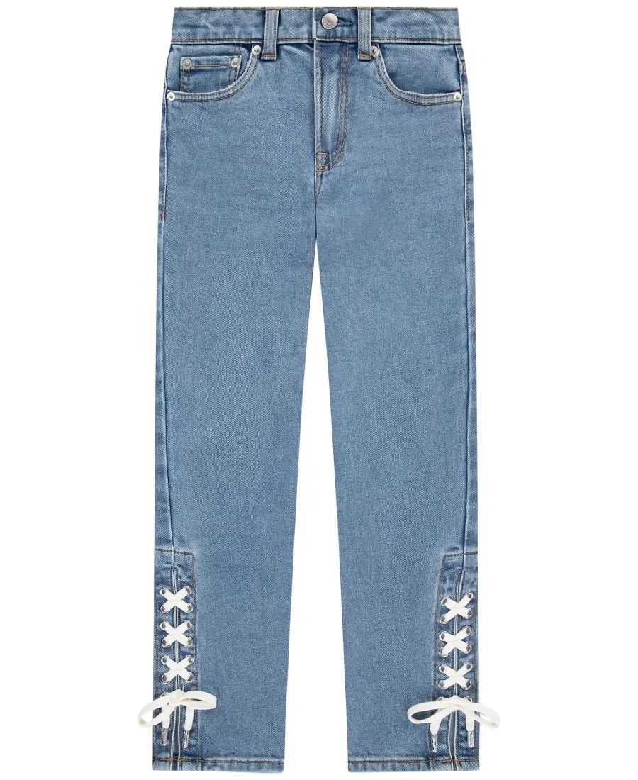 Джинсы с завышенной талией и шнуровкой, модель Lace Up High-Rise Straight Levi's, Good Grades