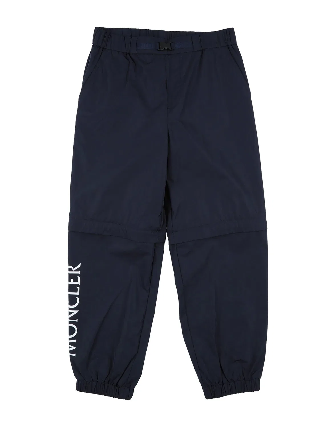 Детские брюки для мальчиков из техноткани Moncler, темно-синий