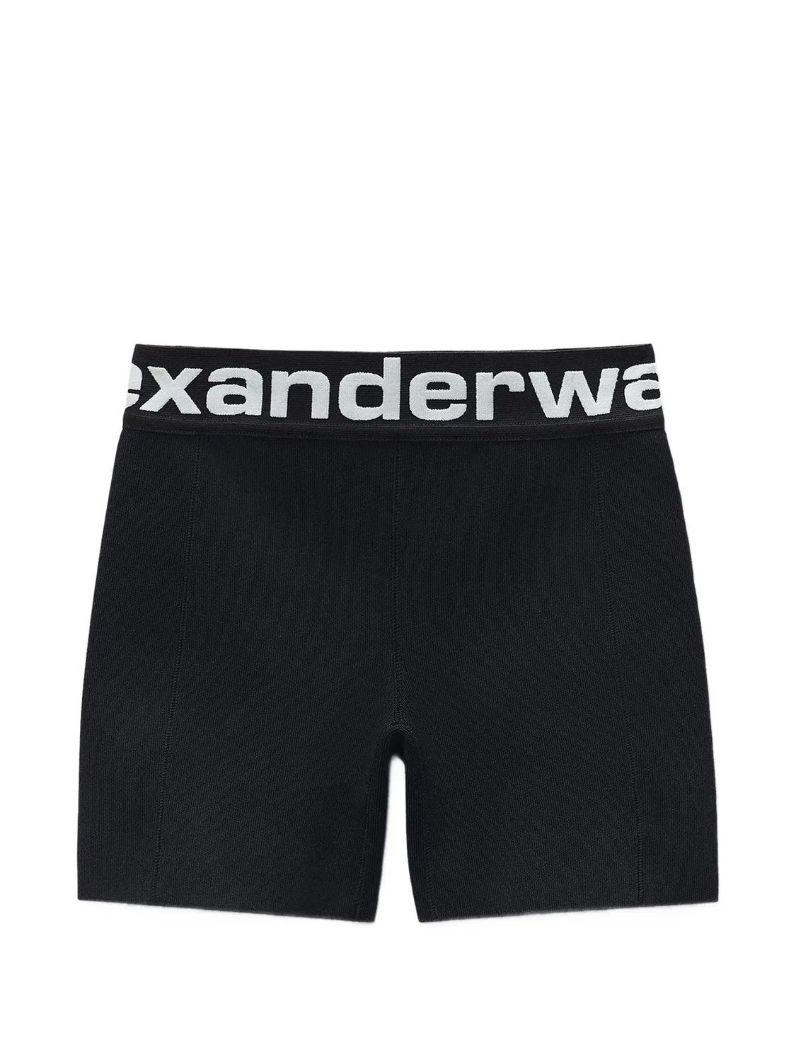 Короткие шорты с логотипом Alexander Wang, черный