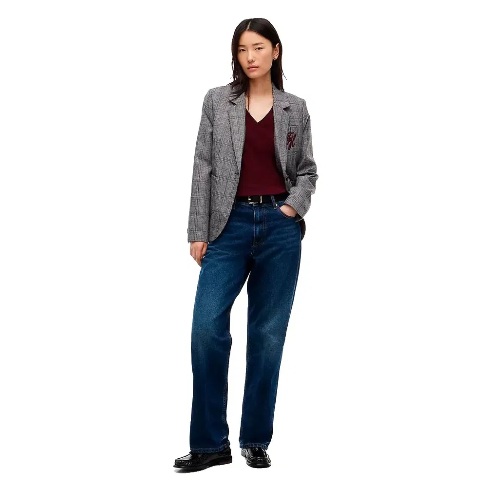 Женская футболка с V-образным вырезом Tommy hilfiger, Purple — фото 4