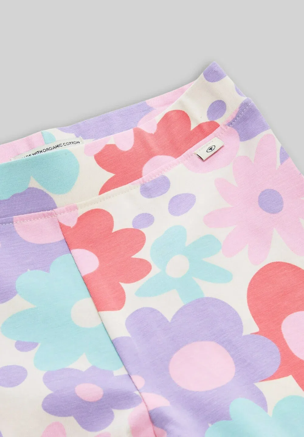 Леггинсы Hosen & Chino с голубым принтом - леггинсы - брюки Tom Tailor, Colorful Big Floral Design — фото 3