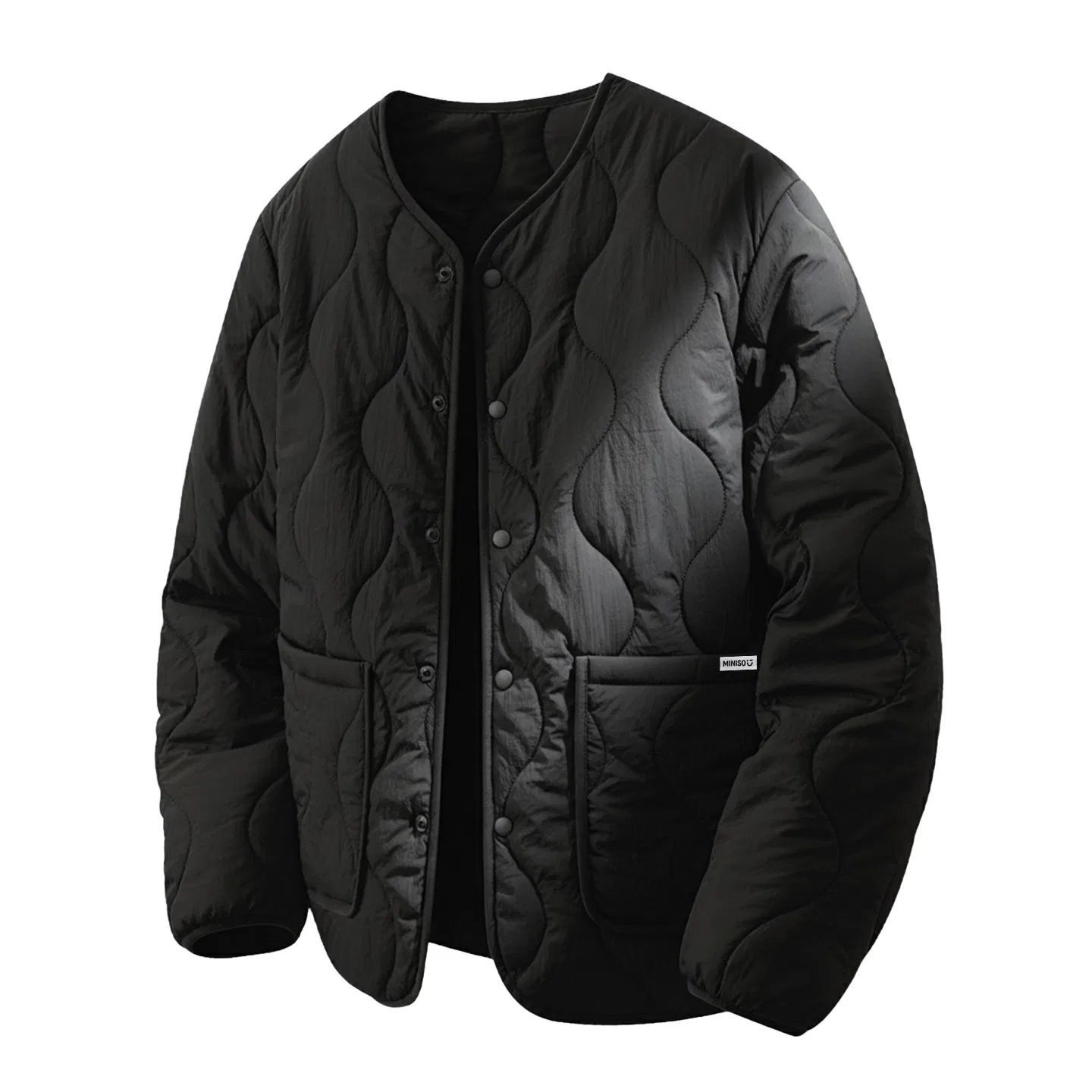 Детская пуховик с капюшоном MINISO, Soft Thermal Black
