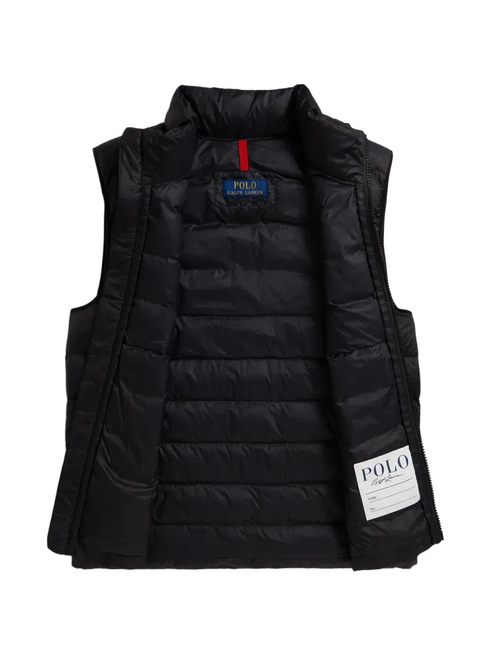 Стеганый жилет Polo Ralph Lauren Kids, черный — фото 3