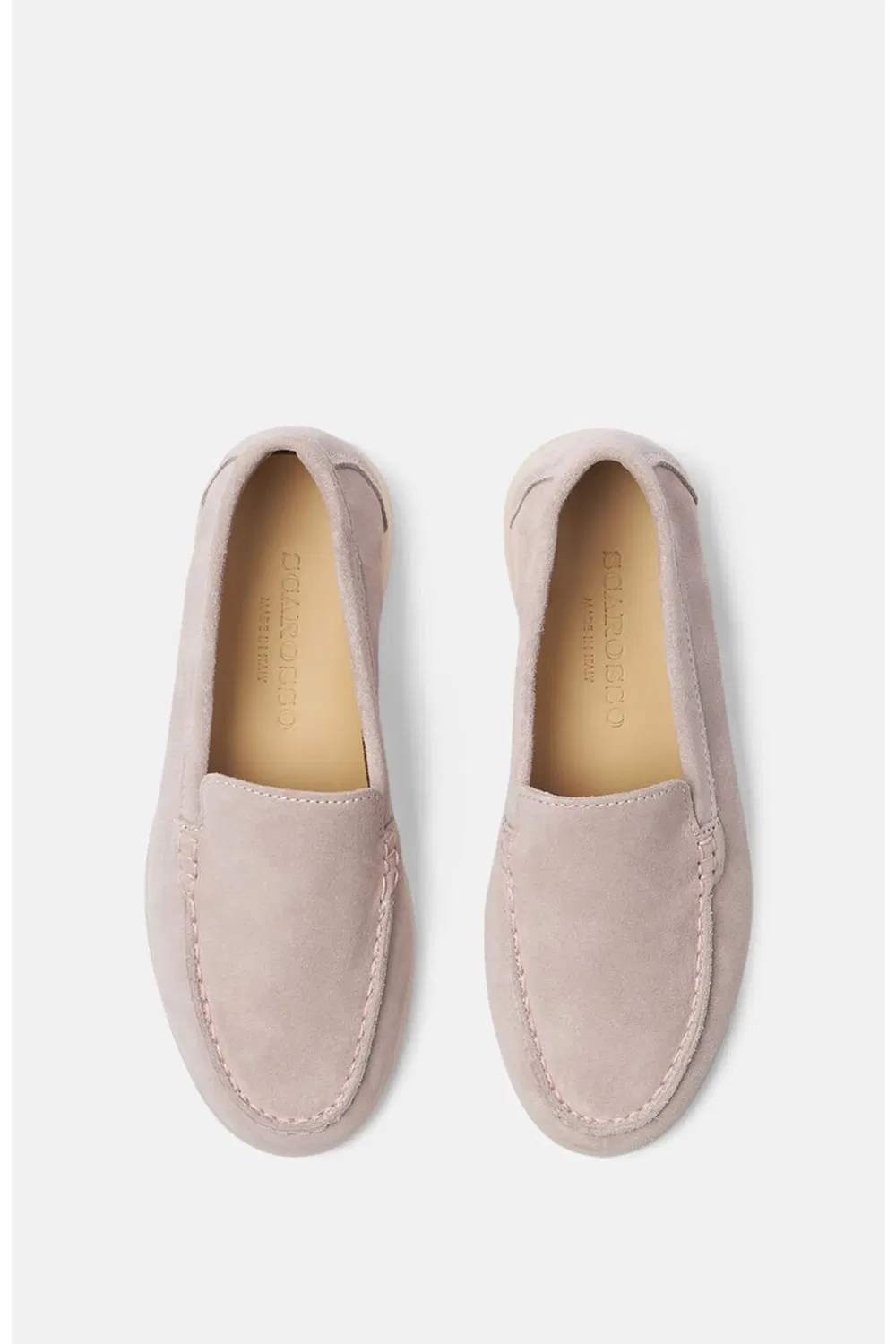 Детские туфли лоферы на плоской подошве Ludovica SCAROSSO, Pink - Suede — фото 3
