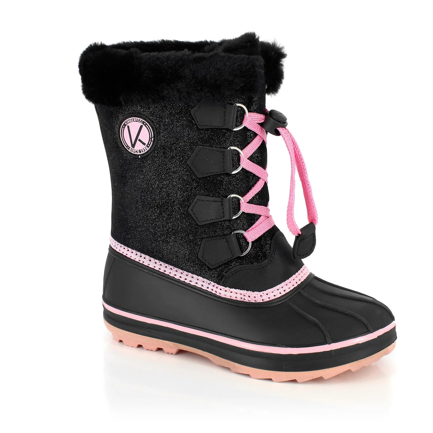 Детские утепленные зимние сапоги SONIK Kimberfeel, Schwarz Rosa