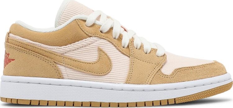 

Кроссовки Wmns Air Jordan 1 Low SE Twine, загар, Бежевый, Кроссовки Wmns Air Jordan 1 Low SE Twine, загар