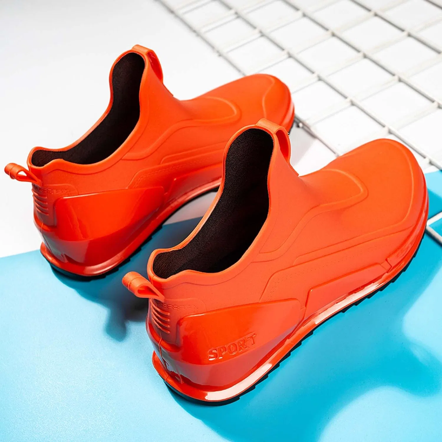 Детские водонепроницаемые ботинки с длинным рукавом, Orange — фото 3