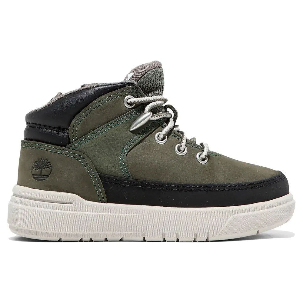Детские ботинки для мальчиков с высоким берцем Seneca Bay Hiker Timberland, Dark Green Nubuck — фото 4