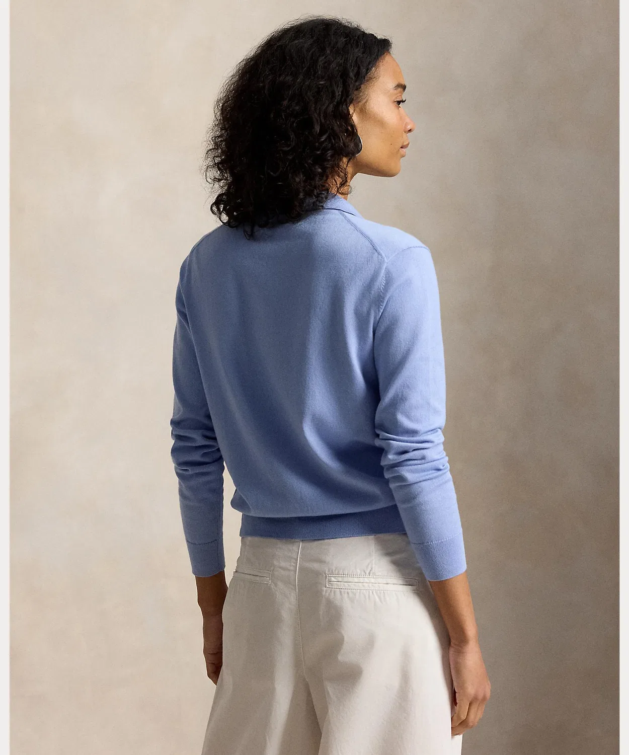 Женский кардиган с поло-воротником Polo Ralph Lauren, Blue — фото 4