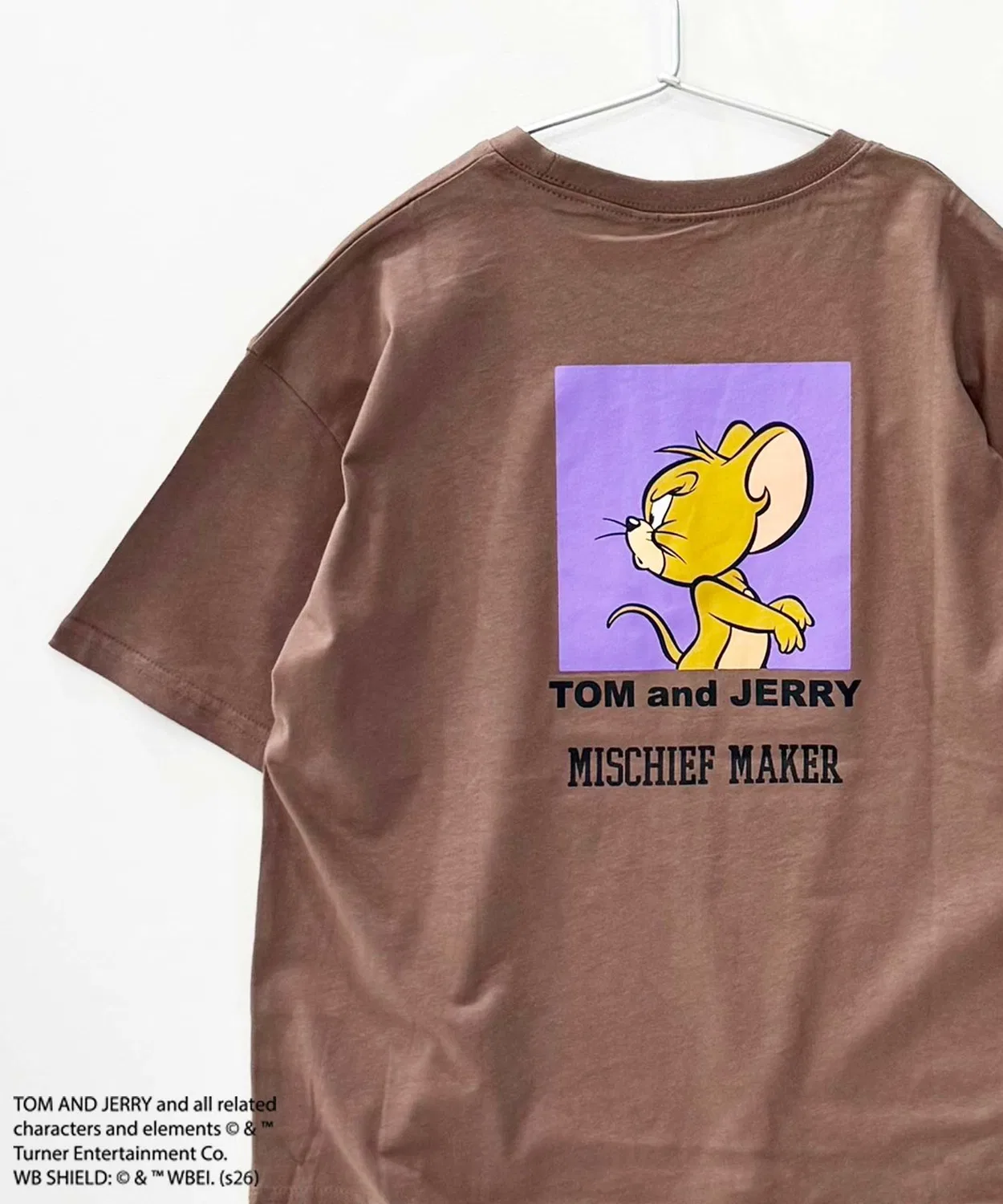 Детская футболка оверсайз с принтом TOM&JERRY, Heather Gray — фото 4