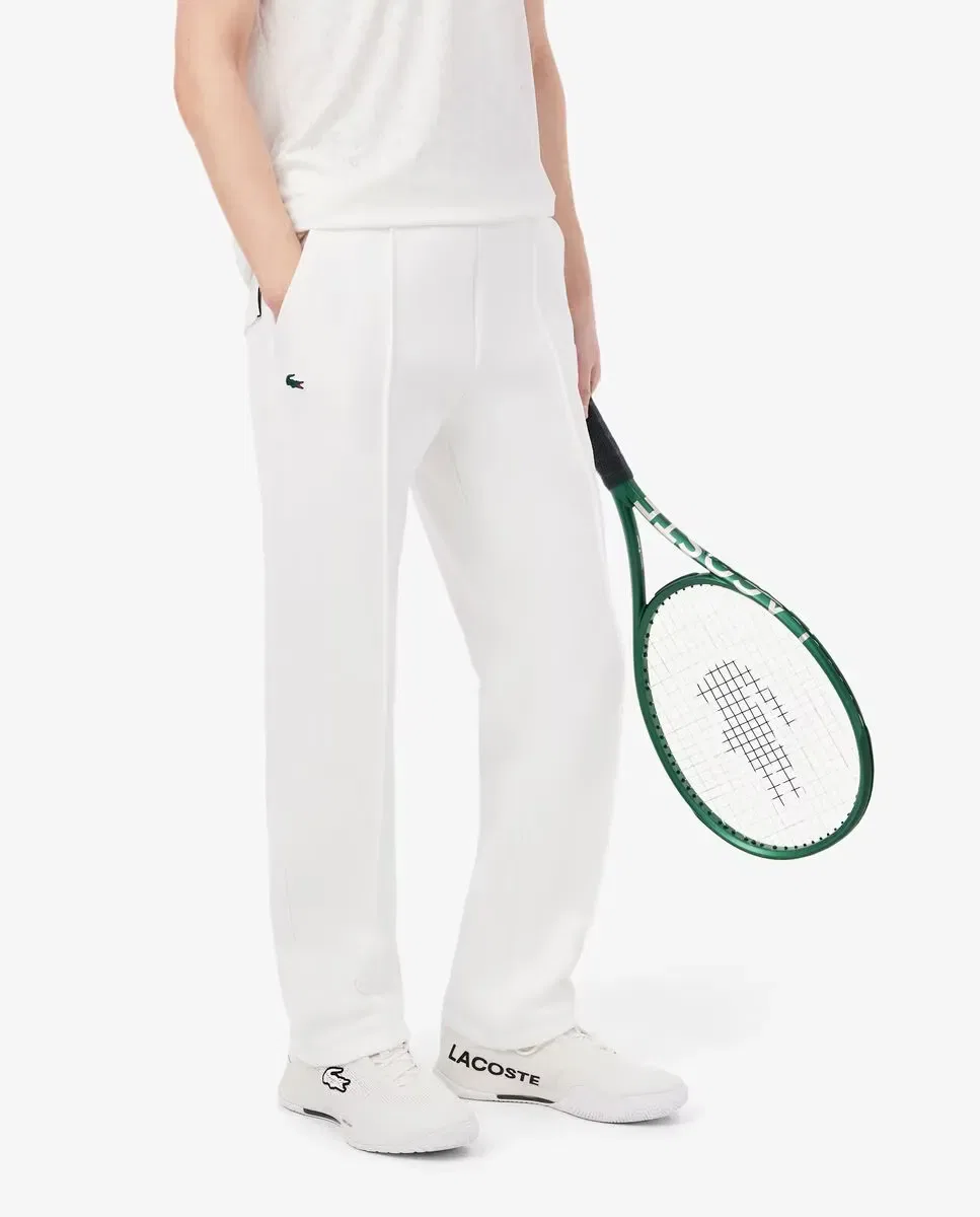 Спортивные брюки Lacoste Heritage, мужские, прямой крой, белый — фото 3