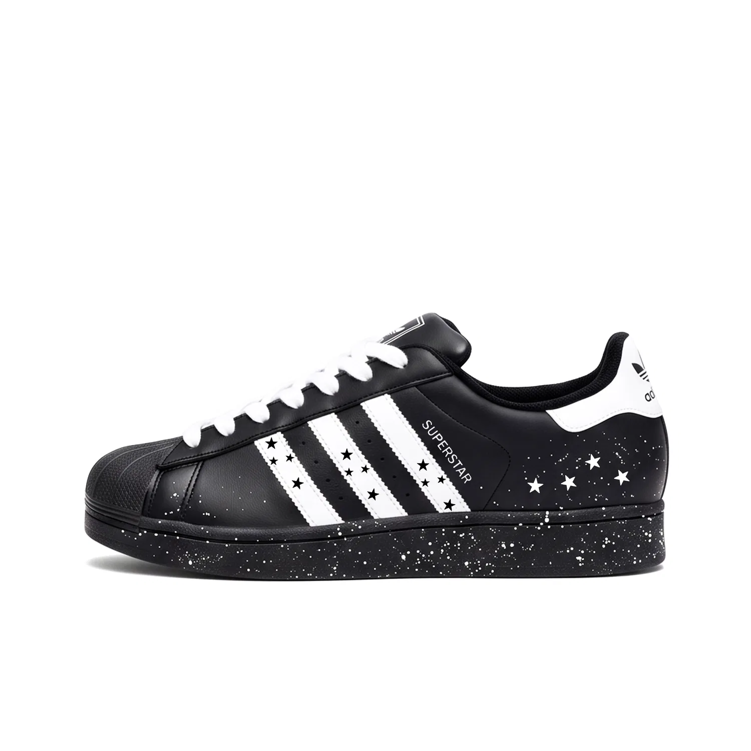 Детские кроссовки для скейтбординга с принтом звезды Superstar 2 Adidas Originals, Black — фото 3