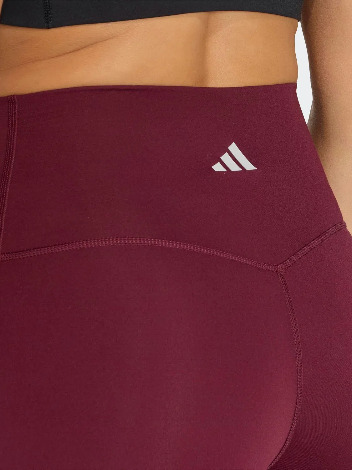 Леггинсы 3-Stripe Studio All Me adidas, коричневый — фото 4