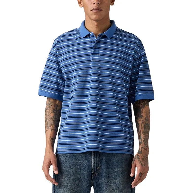 Мужское поло Klein Blue с воротником Levis