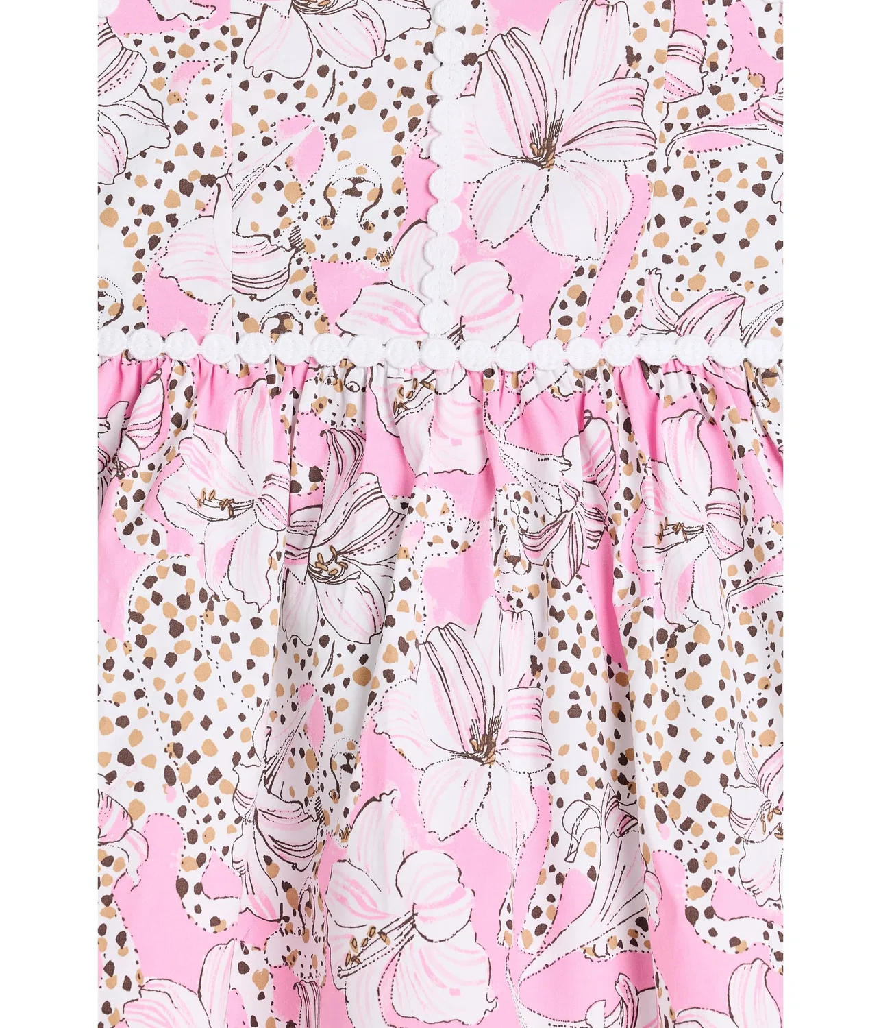 Мини-платье Хейлан (для малышей/детей младшего возраста) Lilly Pulitzer Kids, Conch Shell Pink Wildness — фото 3