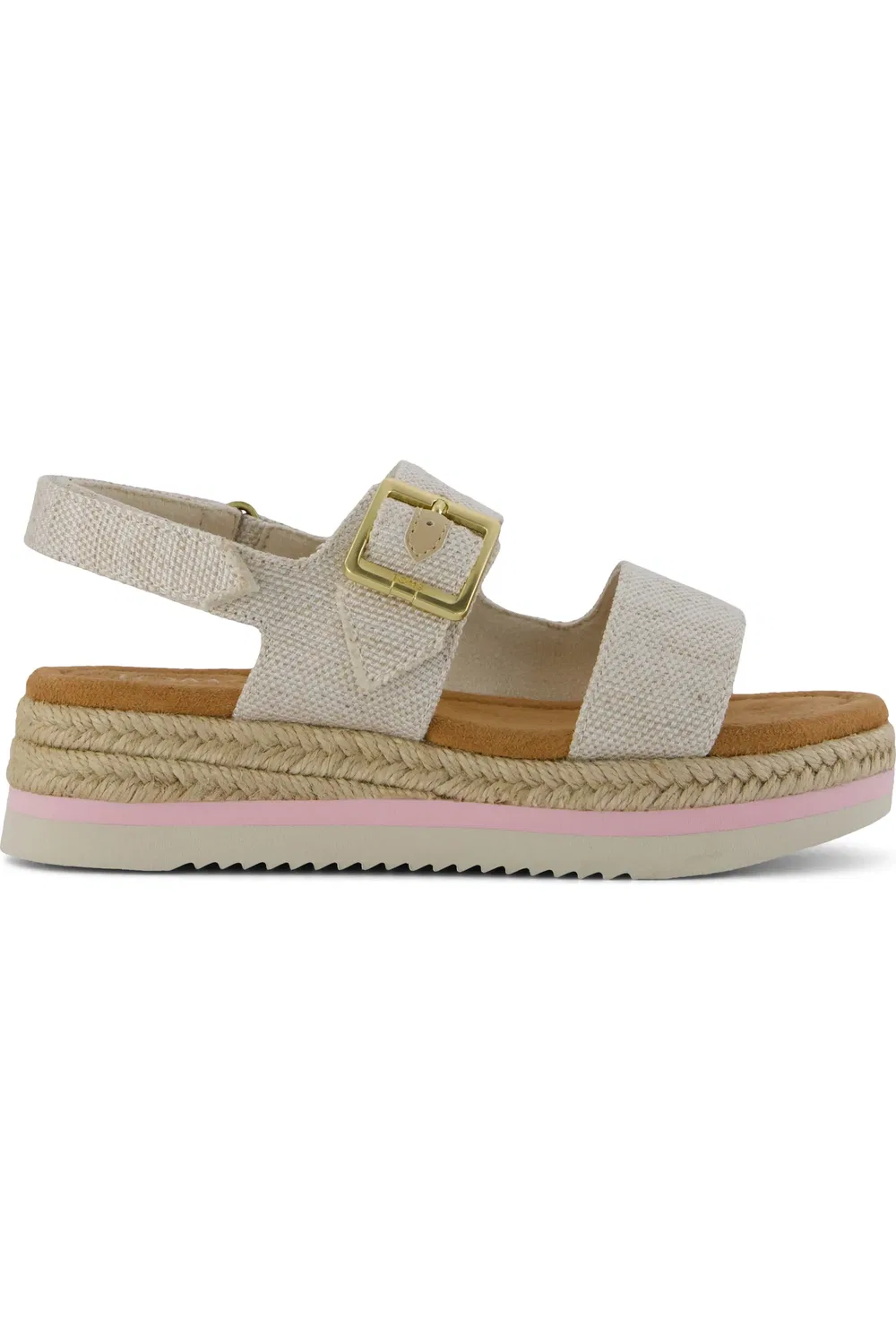 Сандалии детские на платформе Giana TOMS, Natural — фото 2