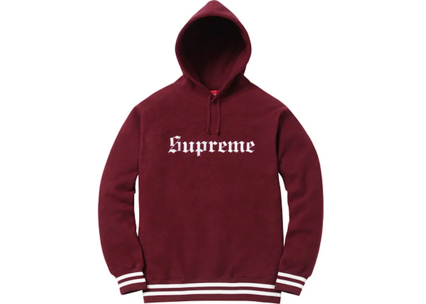 Мужской худи с флисом Reverse Fleece Supreme, Burgundy