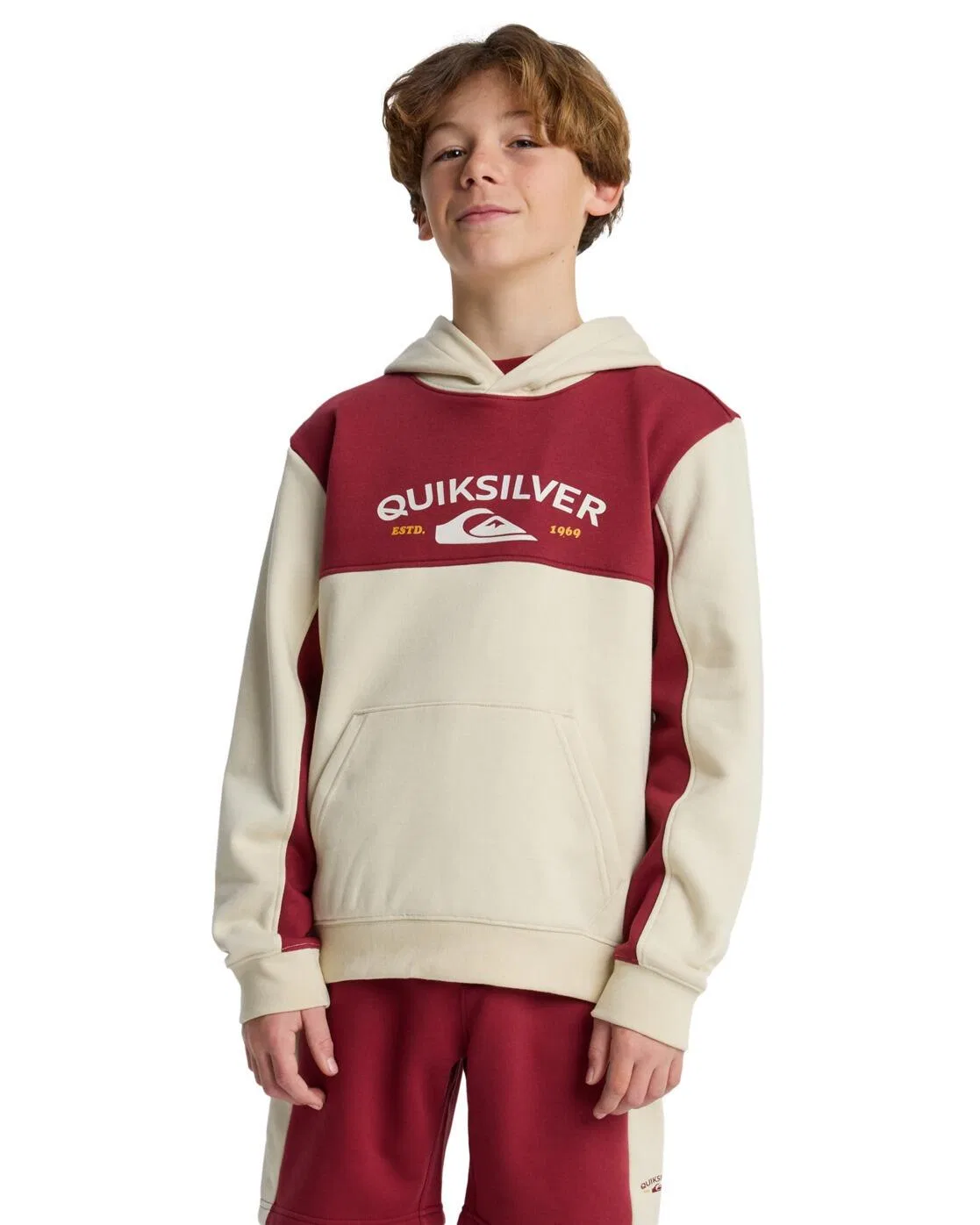 Детское худи для мальчиков из органического хлопка KNOWLEDGE AREA Quiksilver, Beige