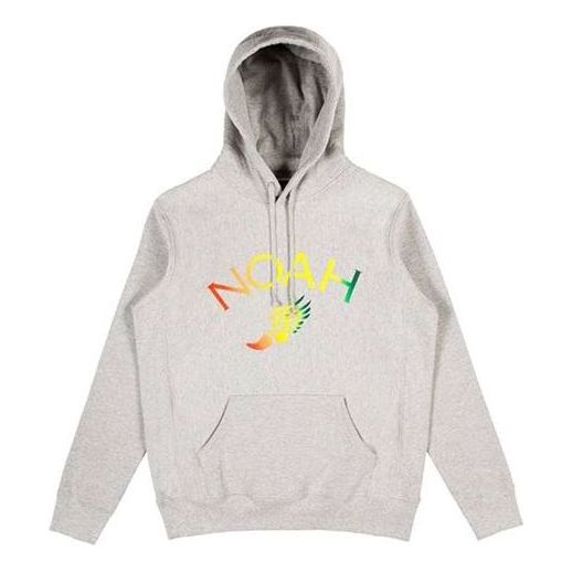 

Худи NOAH Winged Foot Embroidered Hoodie 'Grey', серый