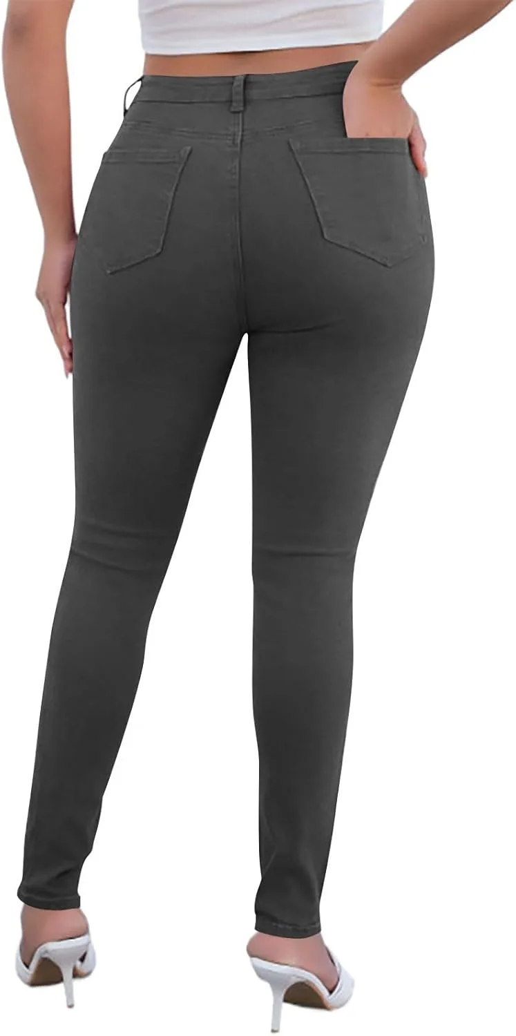 Скинни джинсы для женщин High Waist Stretchy — фото 3