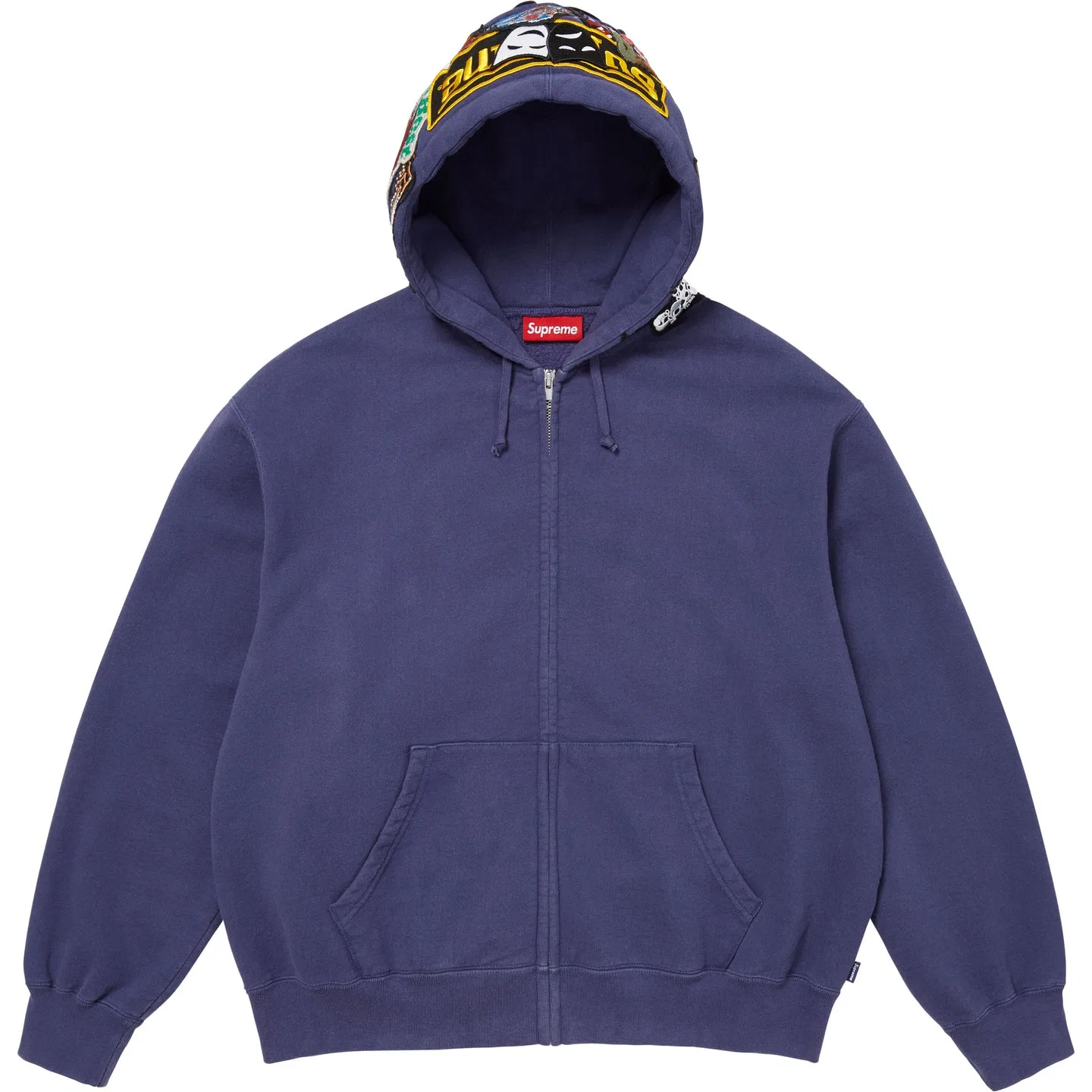 Детский худи с капюшоном средней посадки Supreme, Purple/Purple