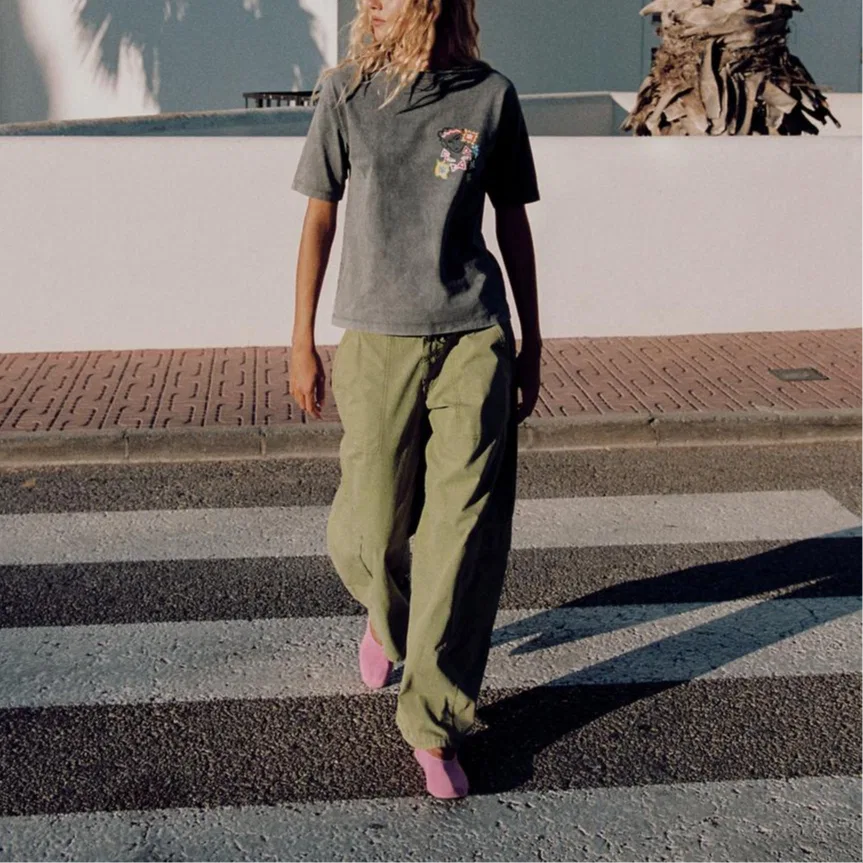 Женские карго-брюки Light Khaki ZARA, Light Khaki — фото 4