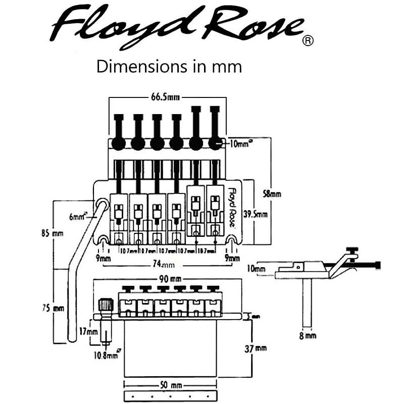 Тремоло-система Floyd Rose FRTS2000R Special Relic Series, Relic Black — фото 2