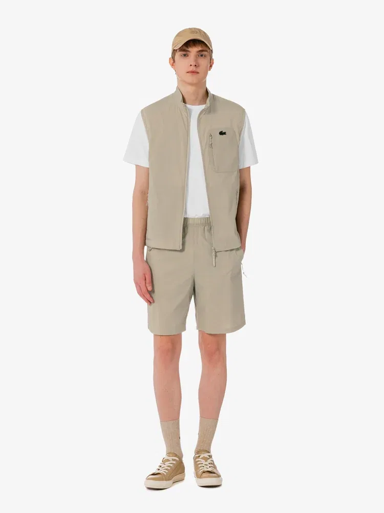 Шорты тренировочные Premium LACOSTE, Beige — фото 2