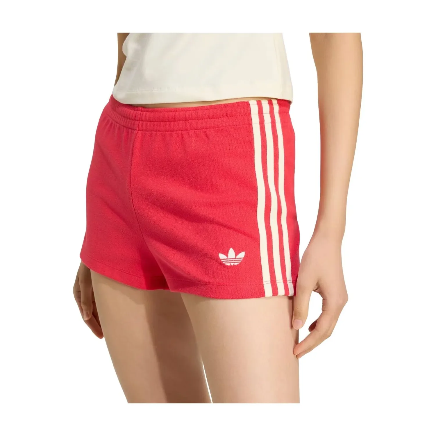 Шорты (WMNS) Adidas GFX Track Short 'Pure Ruby', красный — фото 2