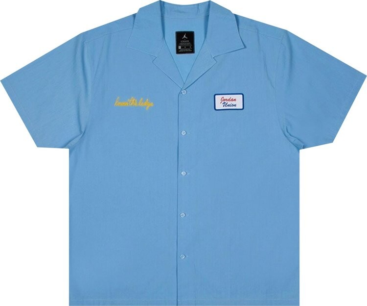 

Рубашка Air Jordan x Union LA Mechanic Shirt 'Psychic Blue', синий