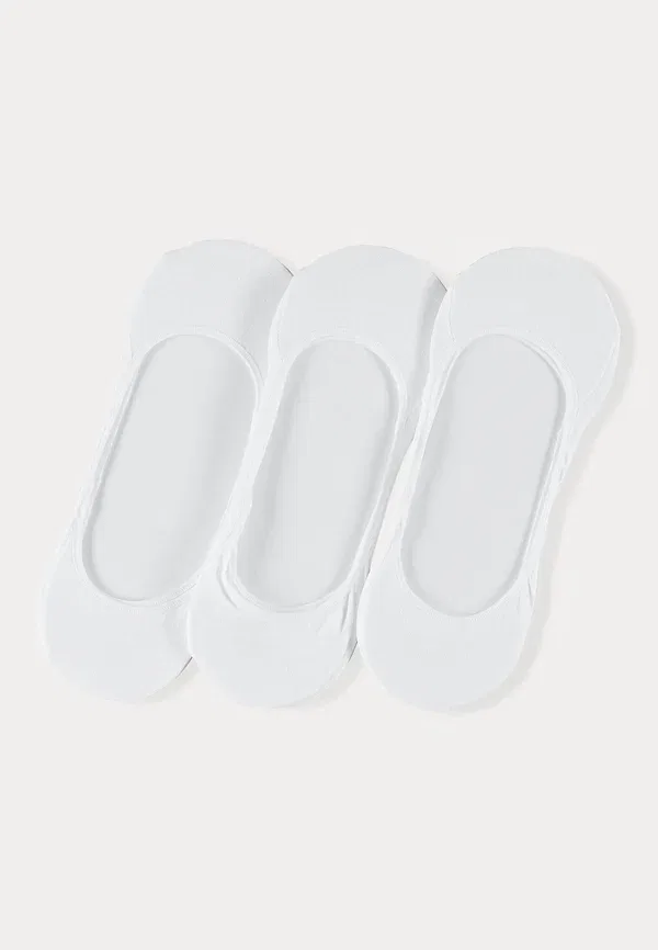 Носки невидимые 3 шт, хлопок, No-show dress sock 3 pack, Polo Ralph Lauren, White, белый