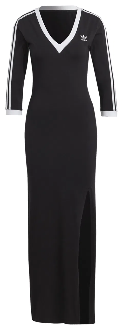 Женское платье-макси Maxi Dress Adidas, черный/белый — фото 2