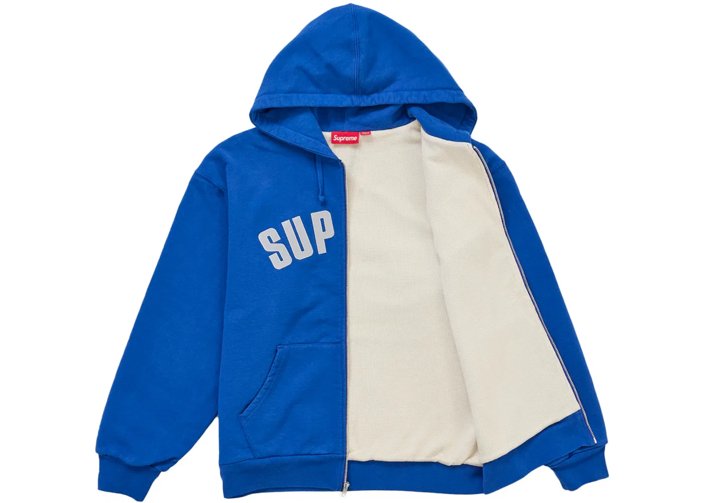 Мужское теплое худи на молнии с капюшоном Arc Thermal Lined Zip Up Hooded Sweatshirt FW26 Supreme — фото 2