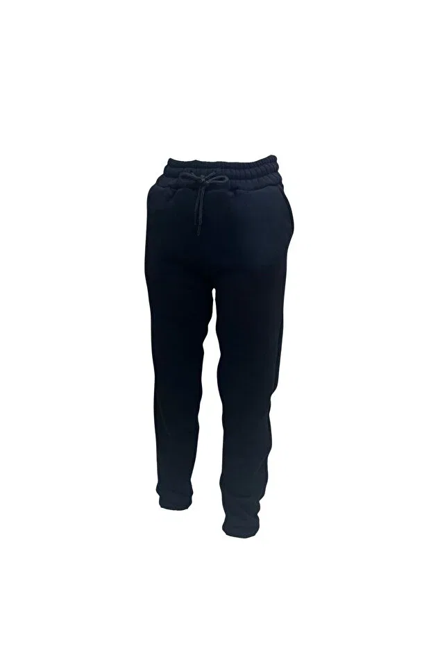 Детские спортивные штаны для девочек с начесом Elsi Bebe, Black — фото 4