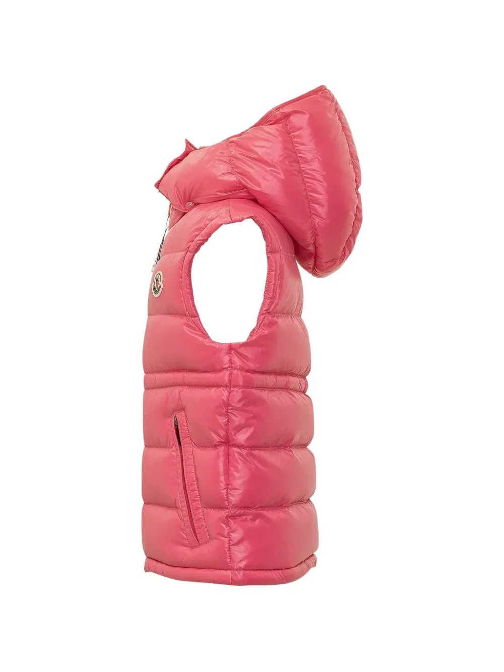 Стеганый жилет Ania Moncler Enfant, розовый — фото 3