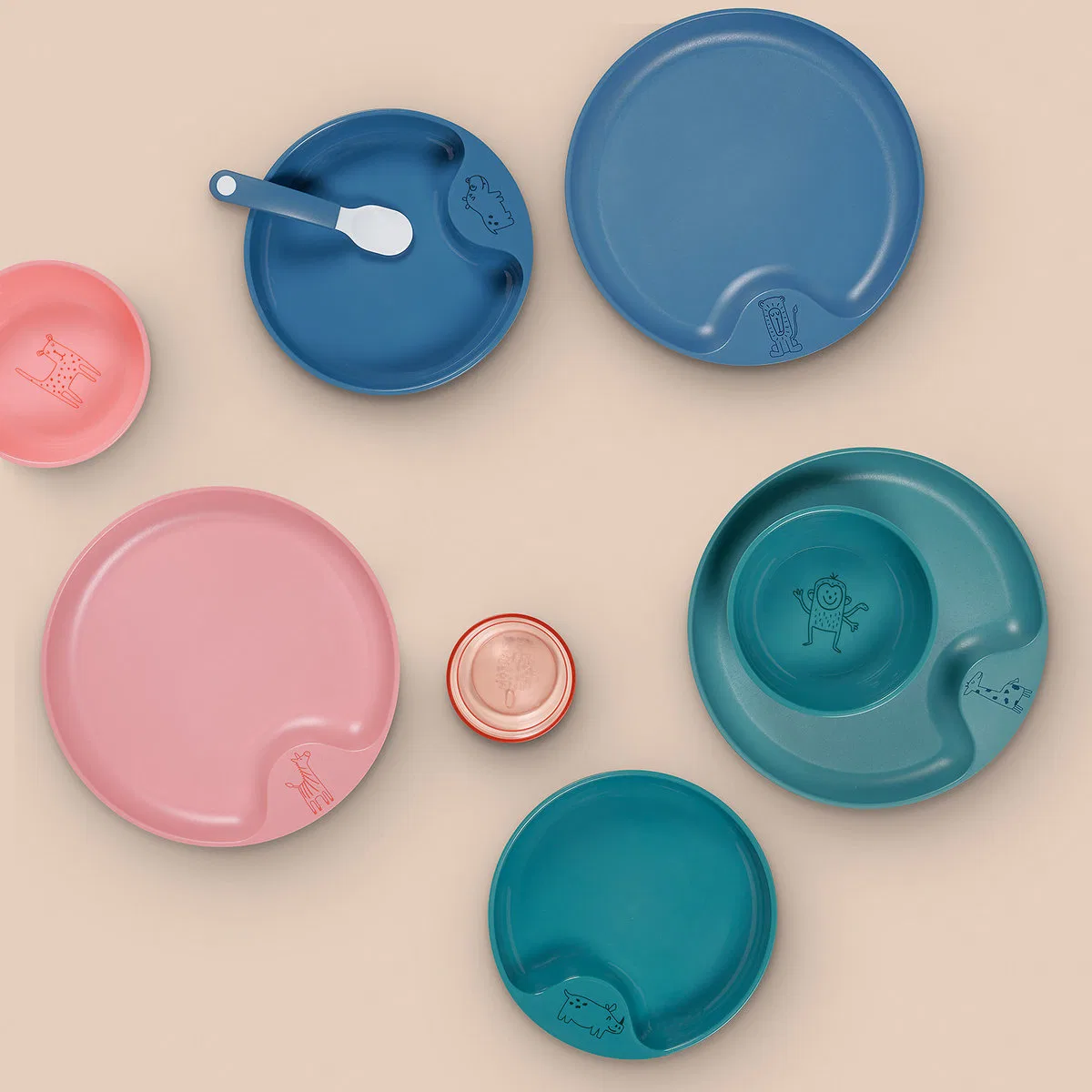 Детская тарелка Mio Deep Turquoise Mepal — фото 3