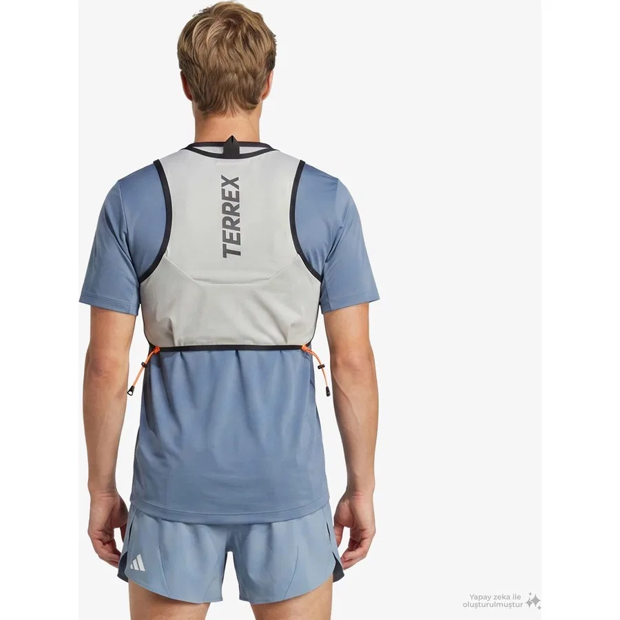 Жилет для бега adidas Terrex Trail Techrock 5 L, Серый — фото 4