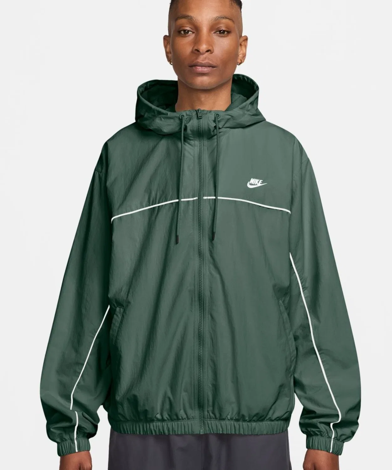 Мужская куртка Nike Club Athlete Hooded с капюшоном, хлопок NIKE, Арми