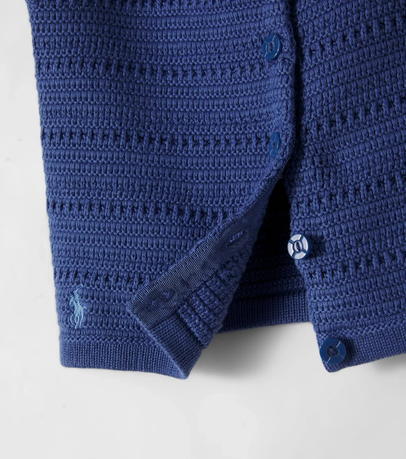 Комплект из топа с рукавами и брюк Polo Ralph Lauren Kids, синий — фото 3