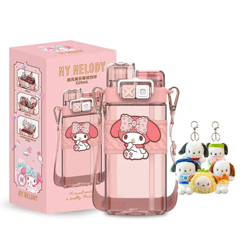 Детская кружка с двойными стенками Sanrio Kuromi Pudding Yellow, 520 мл — фото 2