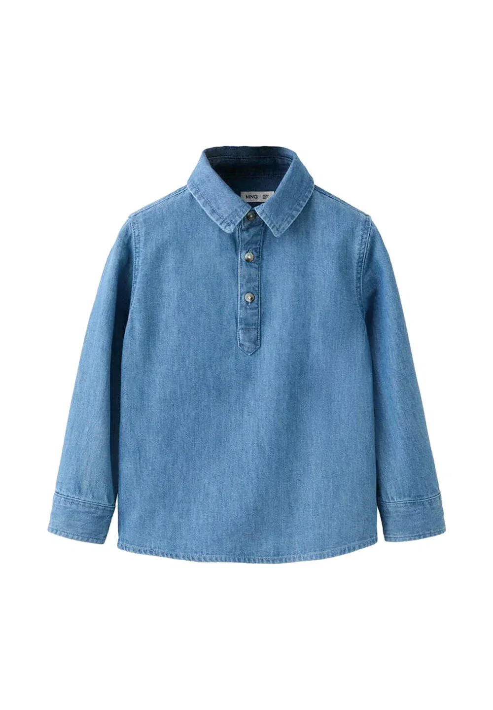 Детская - рубашка Mango Kids, Blue Denim