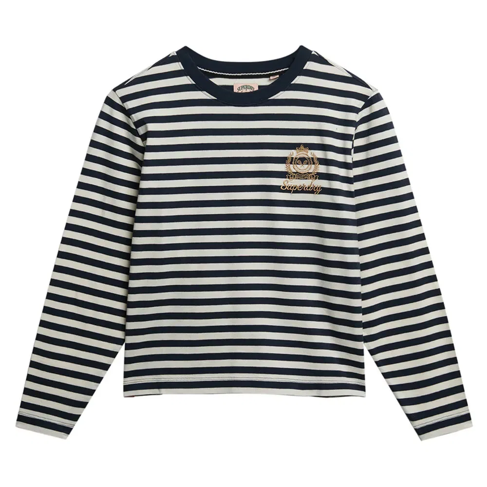 Футболка с длинным рукавом Country Club Stripe Superdry, белый — фото 3