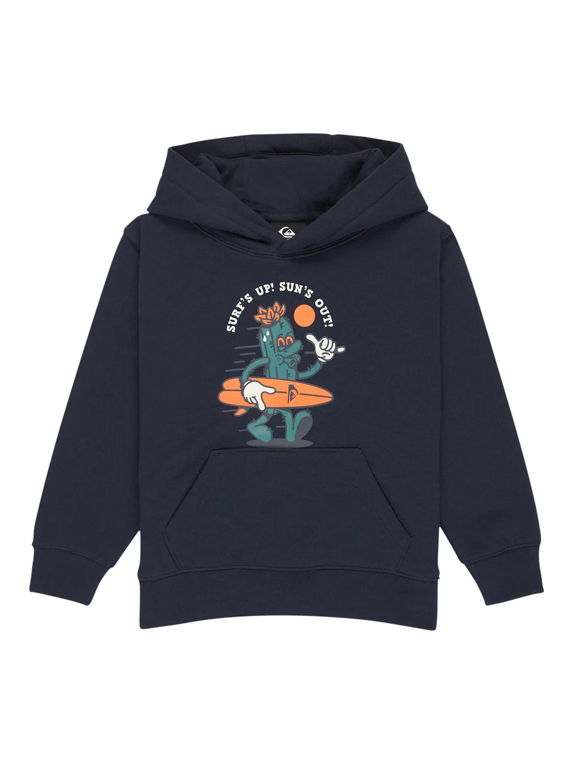 Толстовка стандартного кроя для мальчика Graphics Quiksilver, темно-синий — фото 4