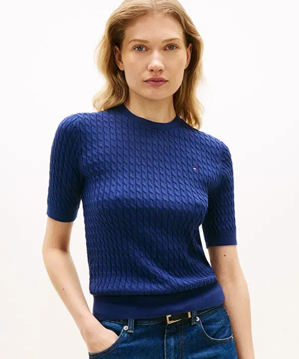 Свитер женский с круглым вырезом, Tommy Hilfiger