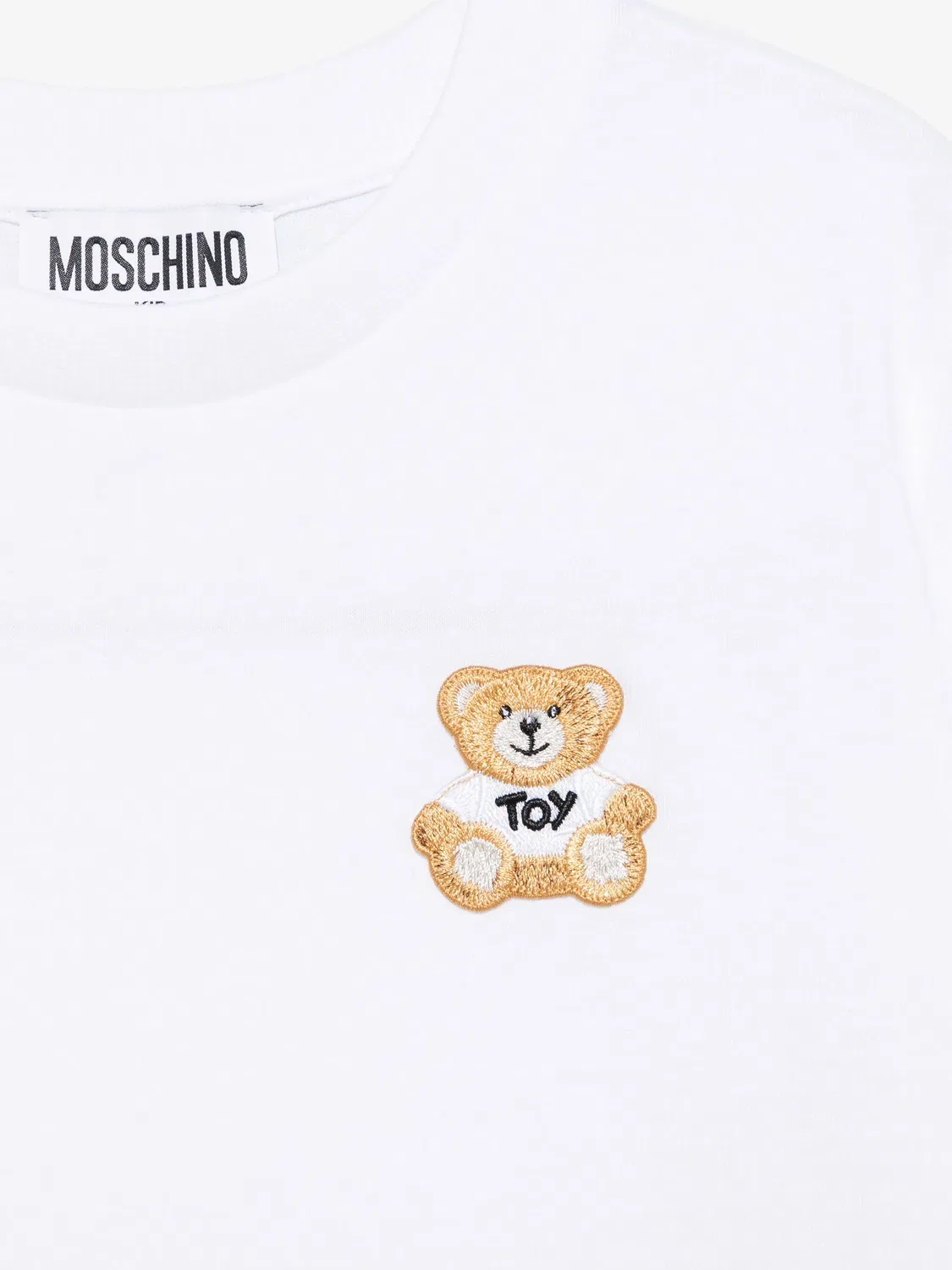 Moschino Футболка из белого хлопка и полиэстера — фото 2