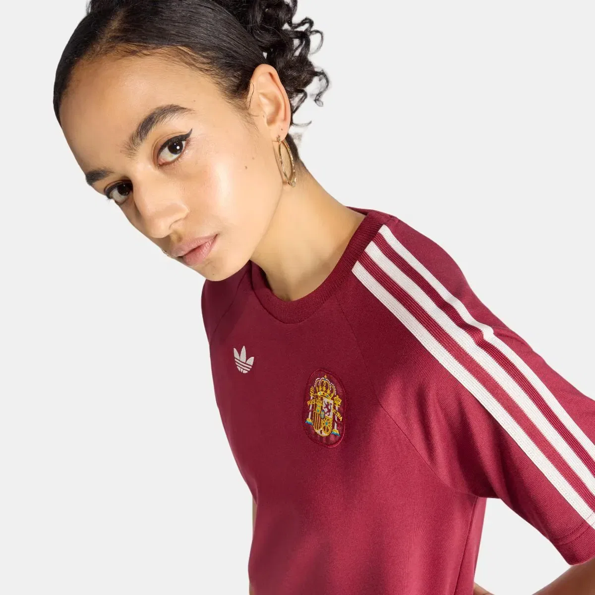 Женское футбольное платье с принтом adidas Originals, Granate — фото 3