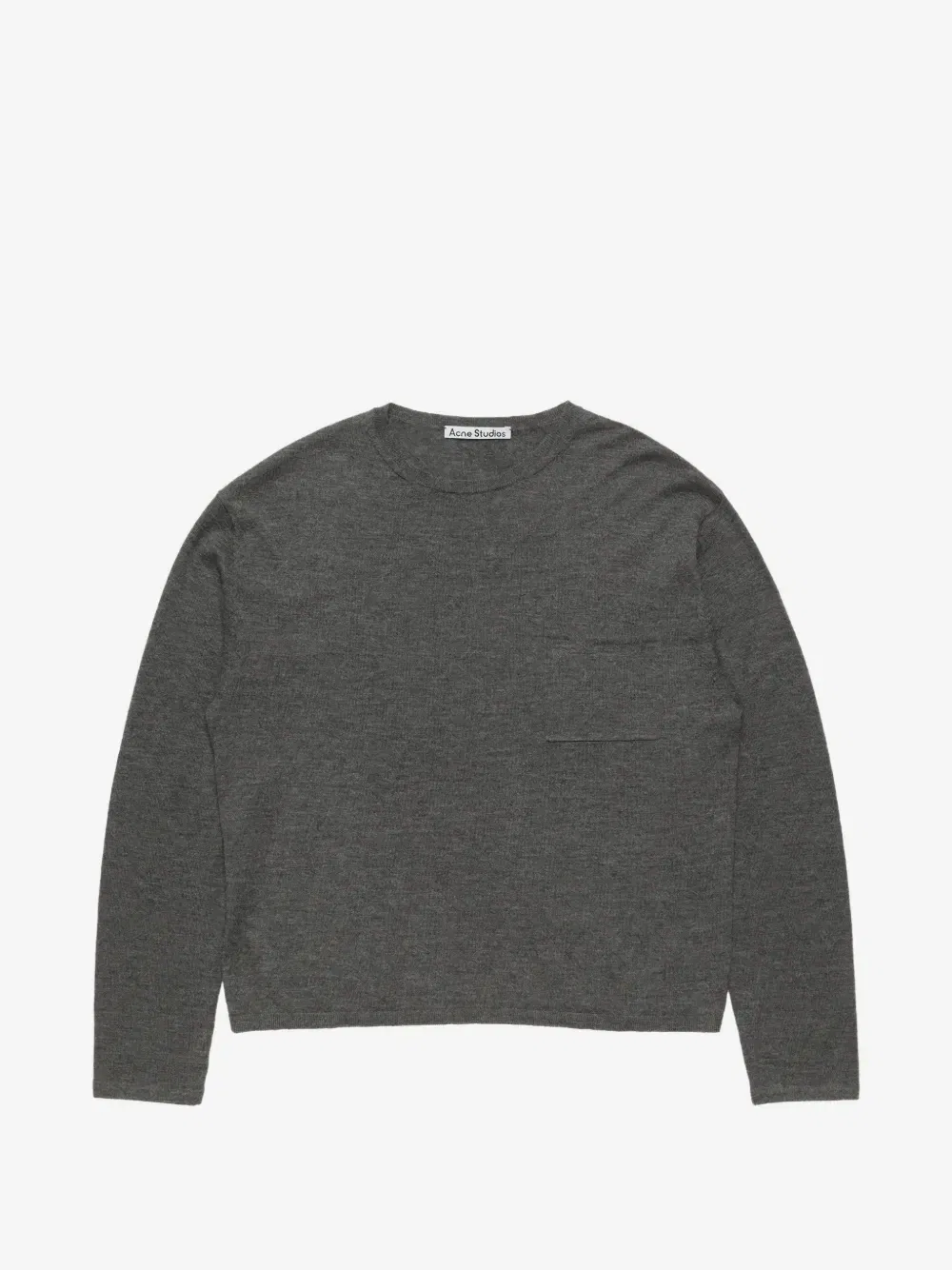 Кашемировый вязаный свитер Acne Studios, серый
