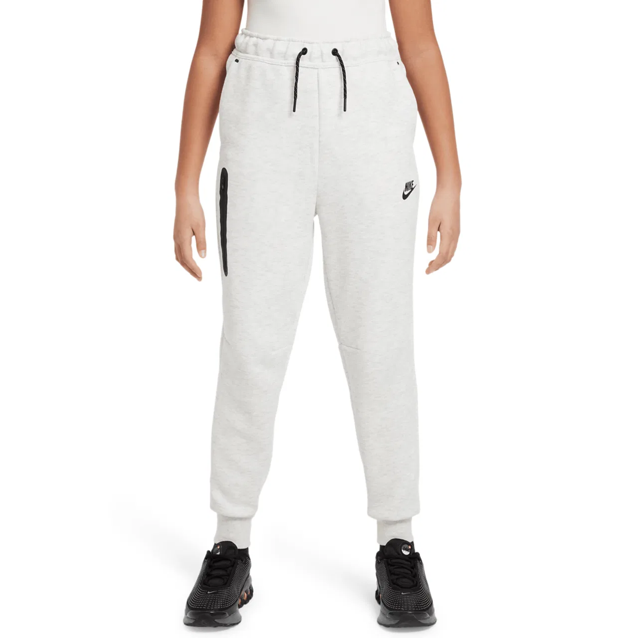 Джоггеры для девочек Tech Fleece Nike, цвет Light Grey/Heather/Black